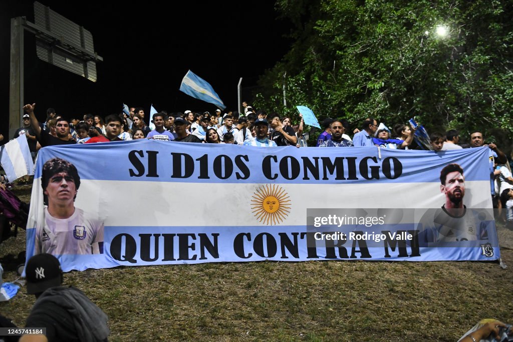 FIFA World Cup Qatar 2022 Winners Arrive to Buenos Aires