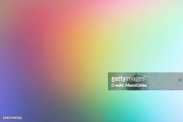 light is reflected on the hologram sheet - color image stock-fotos und bilder