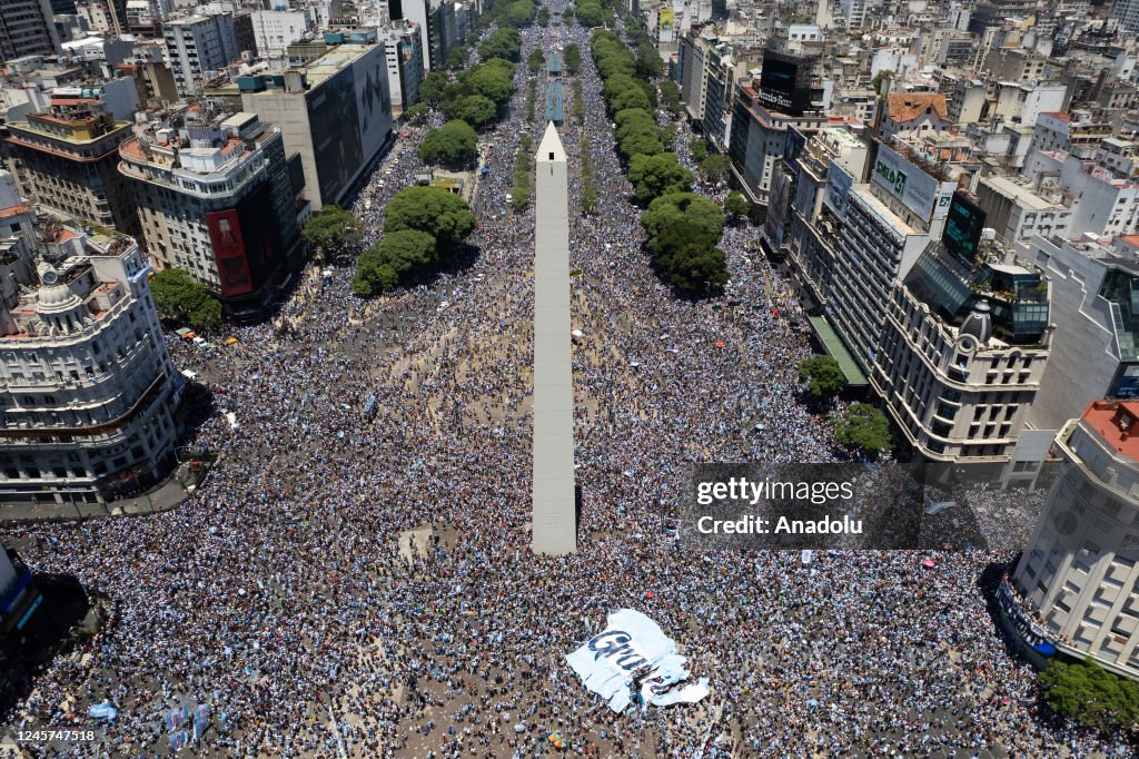 Argentinians celebrate their nationâs third World Cup victory