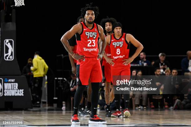 Sterling Brown of the Raptors 905 looks on during the game against the Texas Legends during the 2022-23 G League Winter Showcase on December 20, 2022...
