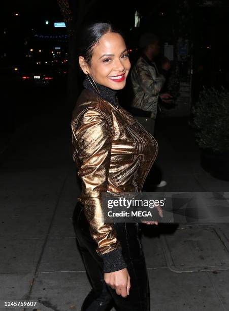 Christina Milian is seen on December 20, 2022 in Los Angeles, California