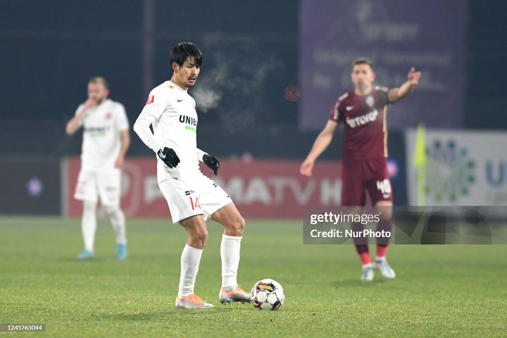 Sota Mino in action during Romania Superliga: CFR 1907 Cluj vs. FC News  Photo - Getty Images