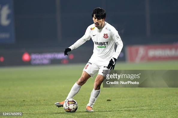 Sota Mino in action during Romania Superliga: CFR 1907 Cluj vs. FC News  Photo - Getty Images