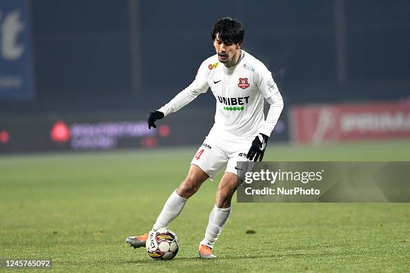 Sota MIno in action during Romania Superliga: CFR 1907 Cluj vs. FC News  Photo - Getty Images