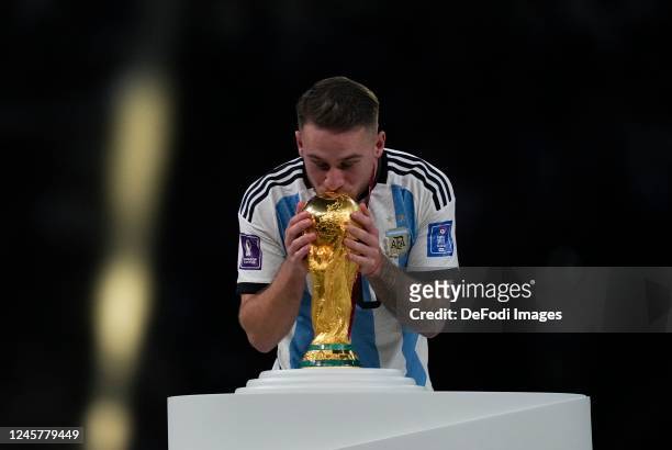 Papu Gomez of Argentina looks on after the FIFA World Cup Qatar 2022 Final match between Argentina and France at Lusail Stadium on December 18, 2022...