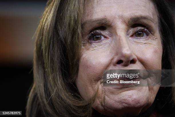 House Speaker Nancy Pelosi, a Democrat from California, during a news conference at the US Capitol in Washington, DC, US, on Thursday, Dec. 22, 2022....