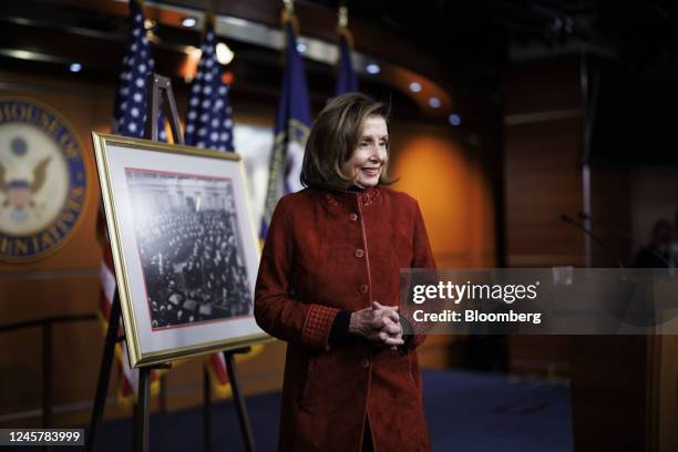 House Speaker Nancy Pelosi, a Democrat from California, departs after a news conference at the US Capitol in Washington, DC, US, on Thursday, Dec....