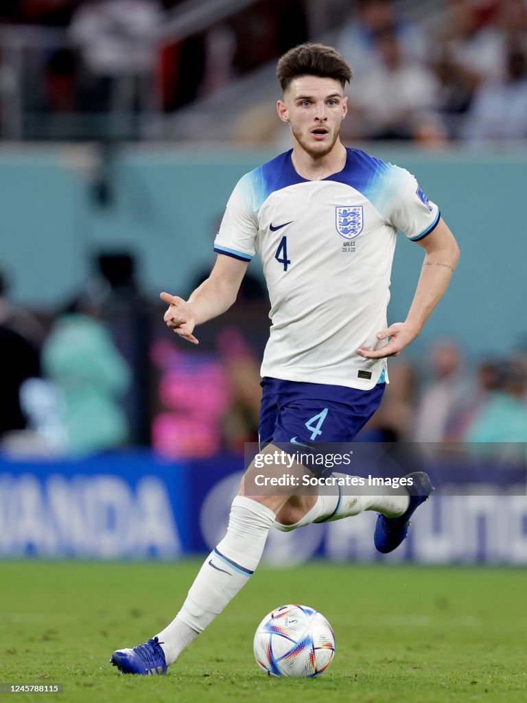 Declan Rice For England Declan Rice of England during the World Cup match between Wales v ...