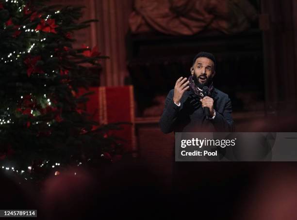 In this photo released on December 22, Craig David performing the song Have Yourself a Merry Little Christmas, during the 'Together at Christmas'...