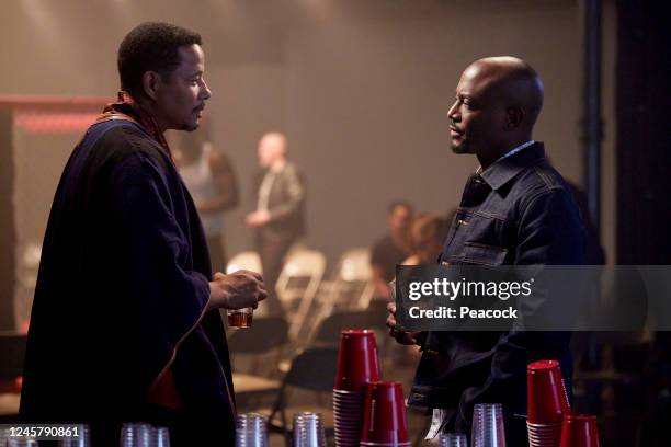 Things Fall Apart Episode 107 -- Pictured: Terrence Howard as Quentin, Taye Diggs as Harper Stewart --