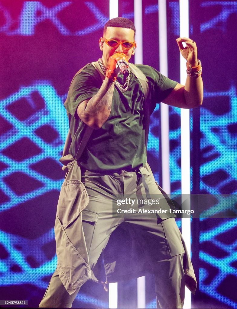 Daddy Concert Daddy Yankee performs during his La Ultima Vuelta LEGENDADDY Farewell ...