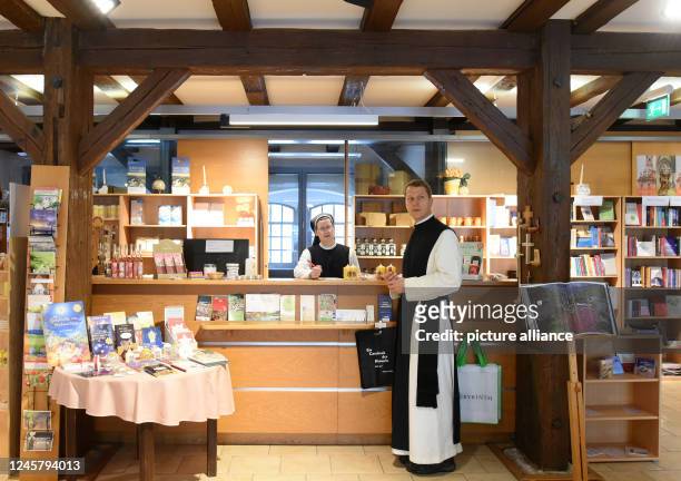 December 2022, Saxony-Anhalt, Helfta/Lutherstadt Eisleben: In their store in the Cistercian monastery of St. Marien zu Helfta in Saxony-Anhalt stand...
