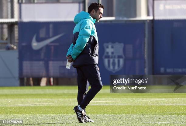 Xavi Hernandez during the first training after the World Cup, in Barcelona, on 23th December 2022. --