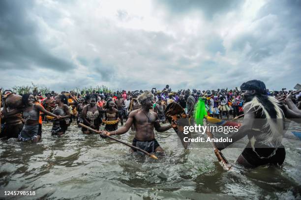Suba ethnic group living on the Rusinga island, attend various activities as they gather to celebrate the "Rusinga Cultural Festival" at the Island...