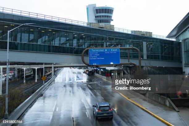 The departures terminal at Philadelphia International Airport in Philadelphia, Pennsylvania, US, on Friday, Dec. 23, 2022. An estimated 112.7 million...