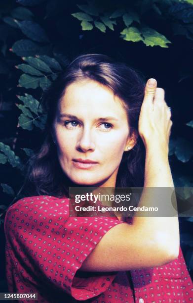 French actress Dominique Sanda, Milan, Italy, 13th February 1984.