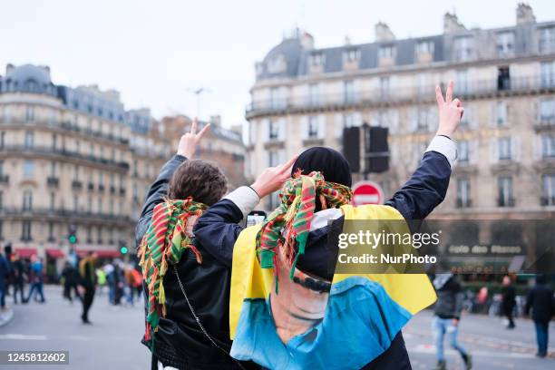 Protesters took to the streets of Paris on Saturday, Dec. 24, 2022 to demonstrate against the shooting at the Kurdish culture center, which resulted...