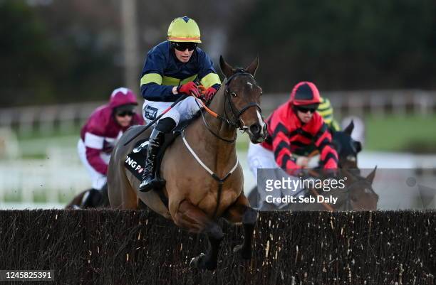 Dublin , Ireland - 26 December 2022; Final Orders, with Keith Donoghue up, jumps the last on their way to winning the 'Bet Through The Free Racing...