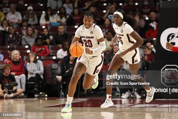 South Carolina Gamecocks forward Sania Feagin during a women's... News ...