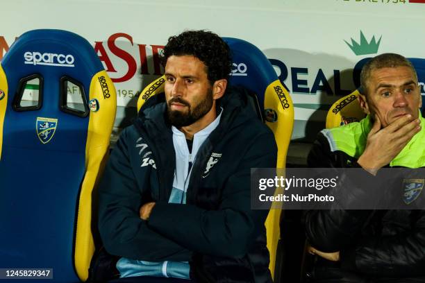 Fabio Grosso coach of Frosinone Calcio during the Italian soccer Serie B match Frosinone Calcio vs Ternana Calcio on December 26, 2022 at the Benito...