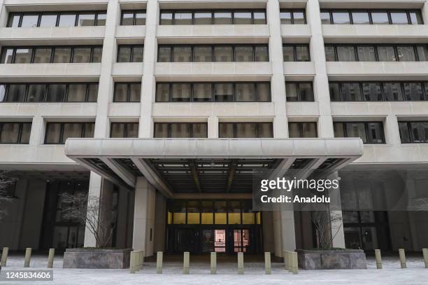 The International Monetary Fund building is seen in Washington D.C., United States on December 26, 2022.