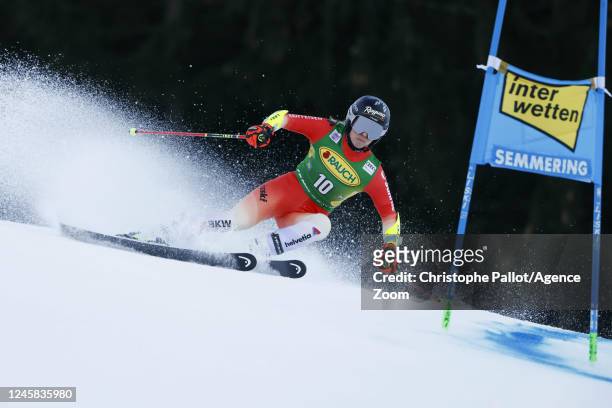 Lara Gut-behrami of Team Switzerland competes during the Audi FIS Alpine Ski World Cup Women's Giant Slalom on December 27, 2022 in Semmering,...