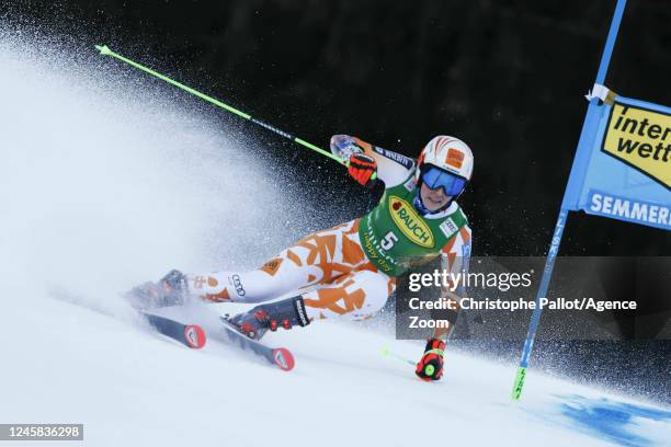 Petra Vlhova of Team Slovakia competes during the Audi FIS Alpine Ski World Cup Women's Giant Slalom on December 27, 2022 in Semmering, Austria.