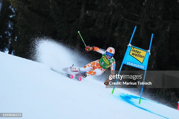 Petra Vlhova of Slovakia competes during the Audi FIS Alpine Ski World Cup Women´s Giant Slalom on December 27, 2022 in Semmering, Austria.