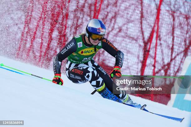 Alice Robinson of New Zealand competes during the Audi FIS Alpine Ski World Cup Women´s Giant Slalom on December 27, 2022 in Semmering, Austria.