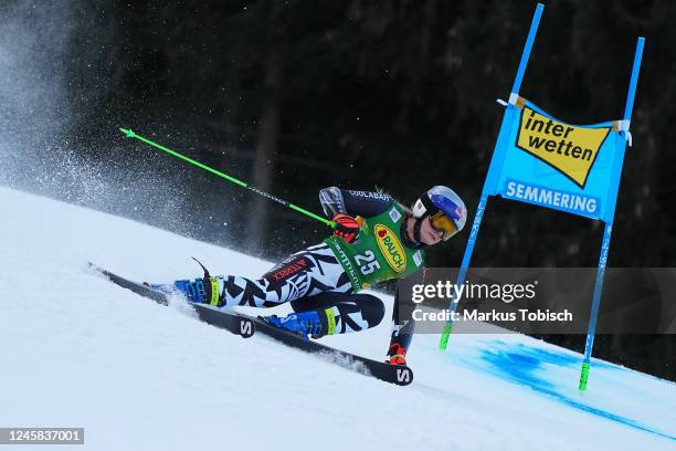 Alice Robinson of New Zealand competes during the Audi FIS Alpine Ski World Cup Women´s Giant Slalom on December 27, 2022 in Semmering, Austria.