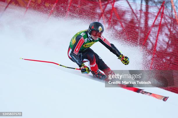 Valerie Grenier of Canada competes during the Audi FIS Alpine Ski World Cup Women´s Giant Slalom on December 27, 2022 in Semmering, Austria.