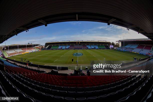 General view of The Stoop, home of Harlequins during the Women's Allianz Premier 15s match between Harlequins Women and Bristol Bears Women at...