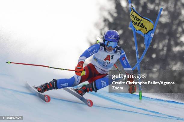 Tessa Worley of Team France competes during the Audi FIS Alpine Ski World Cup Women's Giant Slalom on December 28, 2022 in Semmering, Austria.