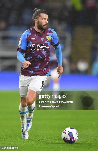 Burnley's Jay Rodriguez during the Sky Bet Championship between Burnley and Birmingham City at Turf Moor on December 27, 2022 in Burnley, United...