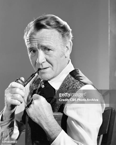 Dundee and the Culhane. A CBS television western series. Premiere episode broadcast September 6, 1967. Pictured is John Mills .