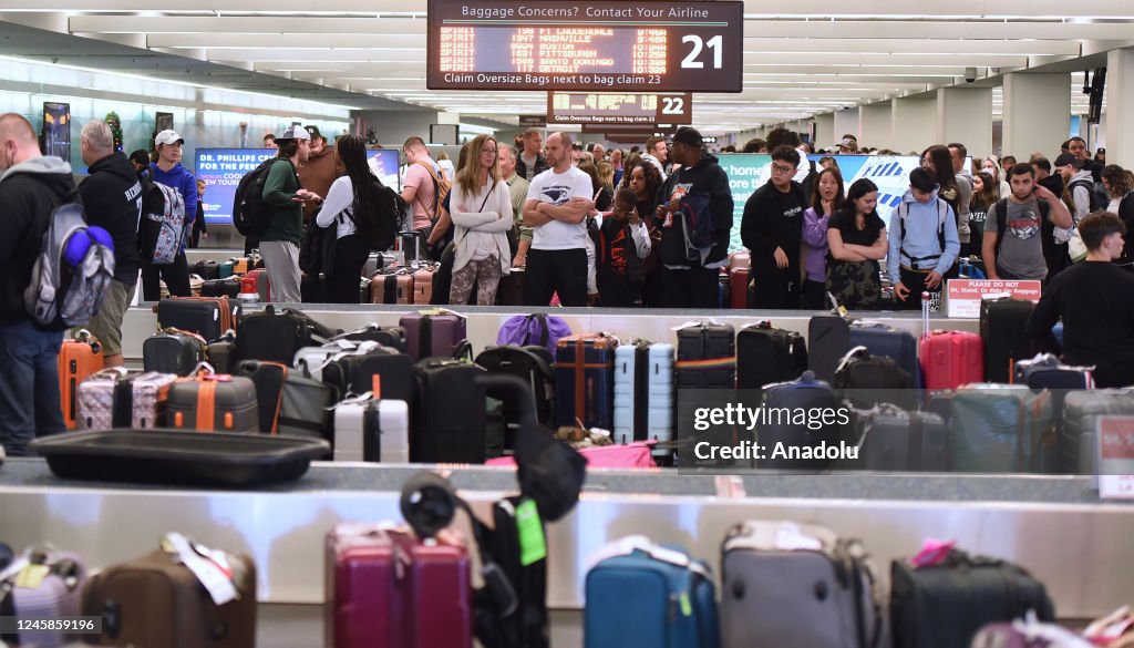 Holiday Travel Crowds at Orlando International Airport