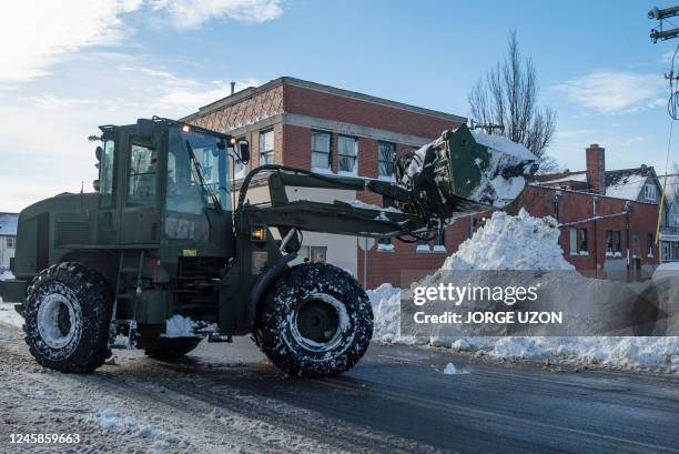 National Guard assist in recovery efforts after a record winter storm in Buffalo, New York, on December 28, 2022. - The monster storm that killed...