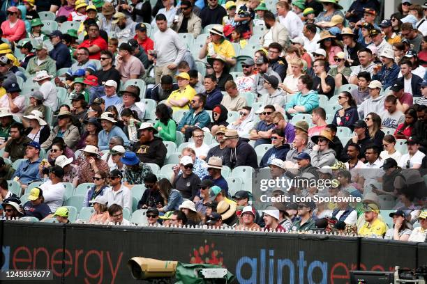An estimated 20,000 fans are in attendance on Day 4 during the Boxing Day Test Match between Australia and South Africa at The Melbourne Cricket...