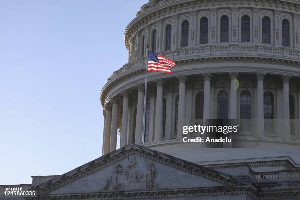 American Flag Us Capitol Photos and Premium High Res Pictures - Getty ...
