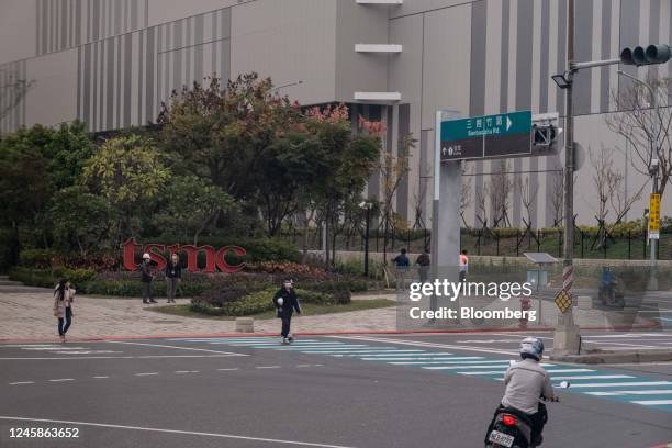 Building of Taiwan Semiconductor Manufacturing Co. At the Southern Taiwan Science Park in Tainan, Taiwan, on Thursday, Dec. 29, 2022. TSMC kicked off...