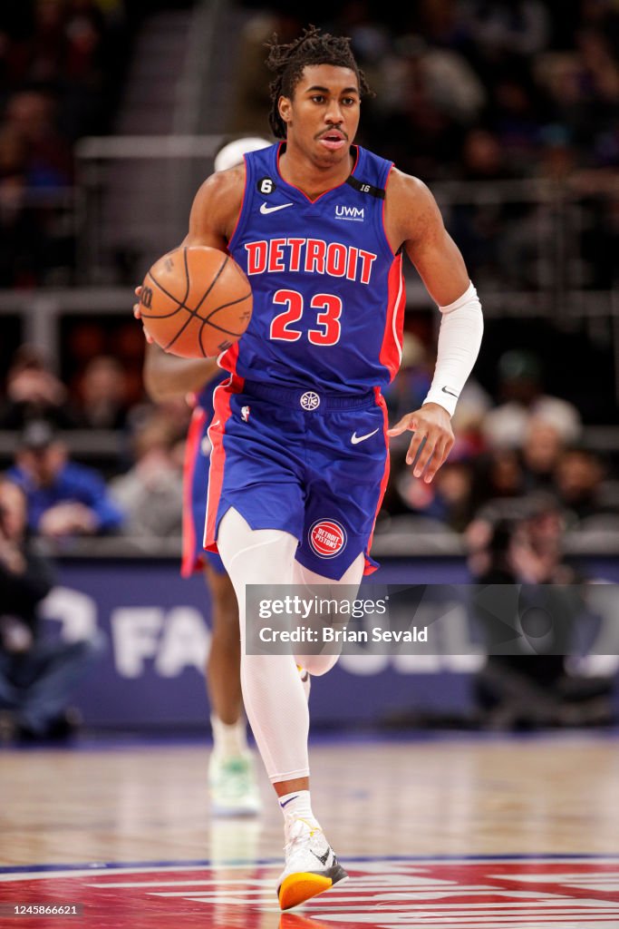 Jaden Ivey Of The Detroit Pistons Dribbles The Ball Against The News Photo Getty Images
