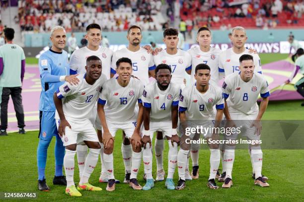 Teamphoto standing Keylor Navas of Costa Rica, Oscar Duarte of Costa Rica, Celso Borges of Costa Rica, Yeltsin Tejeda of Costa Rica, Anthony...