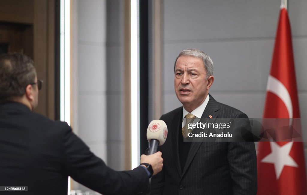 Turkish Defense Minister Hulusi Akar...