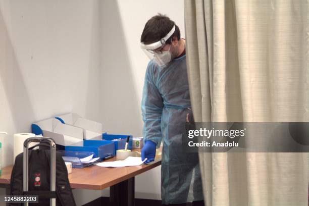 View from Milano's Malpensa Airport in Italy on December 29, 2022. Italy became the first Western country Wednesday to make coronavirus tests...