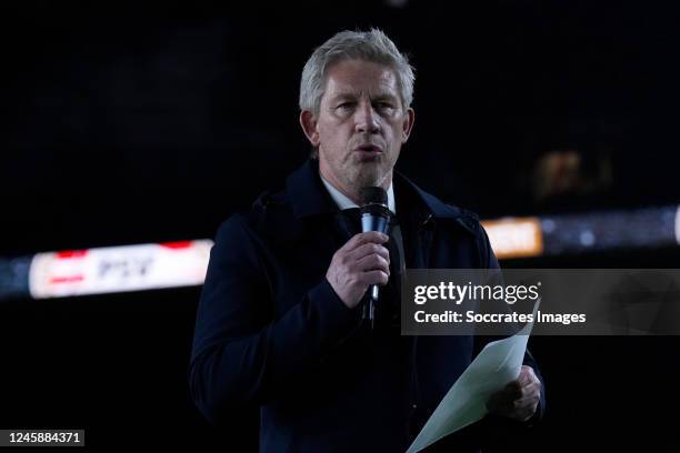 Marcel Brands during the Club Friendly match between PSV v AC Milan at the Philips Stadium on December 30, 2022 in Eindhoven Netherlands