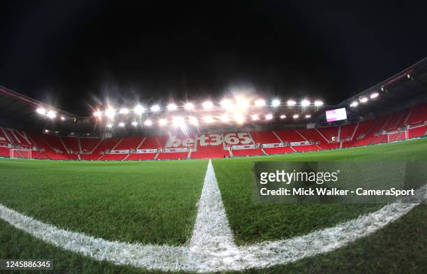 General view of the bet365 Stadium home of Stoke City during the Sky Bet Championship between Stoke City and Burnley at Bet365 Stadium on December...