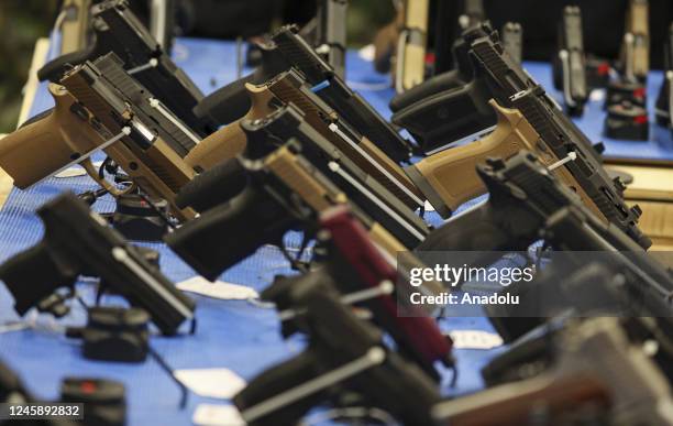 The Nationâs Gun Show expo held at the Dulles Expo Center in Chantilly, Virginia, United States on December 30, 2022.