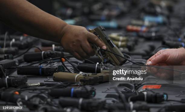 The Nationâs Gun Show expo held at the Dulles Expo Center in Chantilly, Virginia, United States on December 30, 2022.