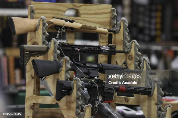 The Nationâs Gun Show expo held at the Dulles Expo Center in Chantilly, Virginia, United States on December 30, 2022.