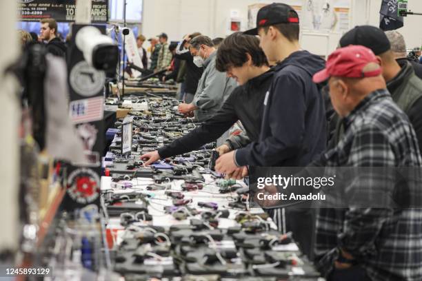 The Nationâs Gun Show expo held at the Dulles Expo Center in Chantilly, Virginia, United States on December 30, 2022.